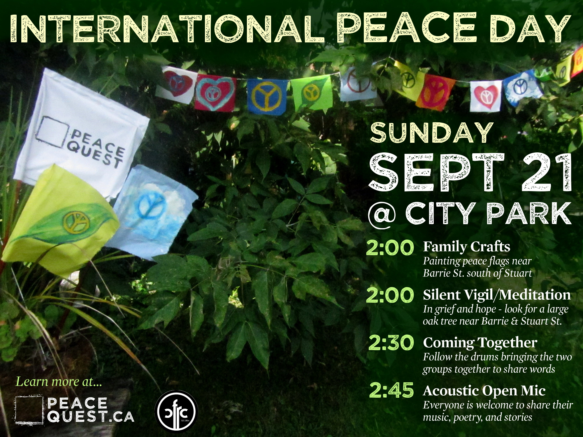 This Sunday: International Day of Peace