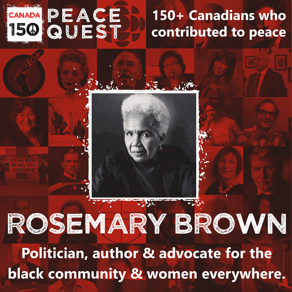 150+Canadians Day 84: Rosemary Brown