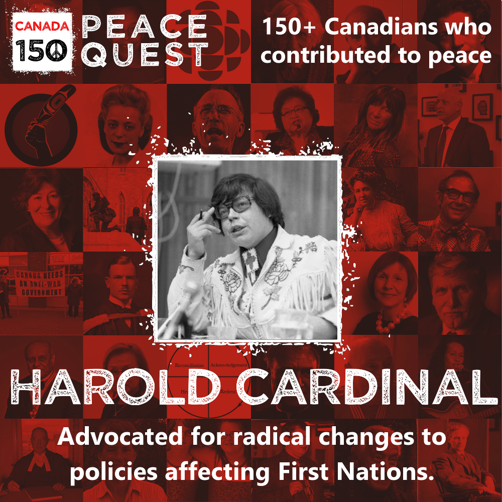 150+ Canadians Day 105: Harold Cardinal