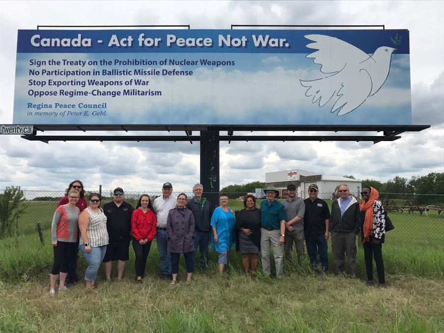 Peace Billboard Celebrated in Saskatchewan
